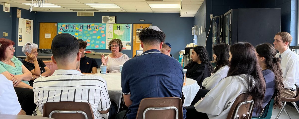 WHHS students in a roundtable discussion
