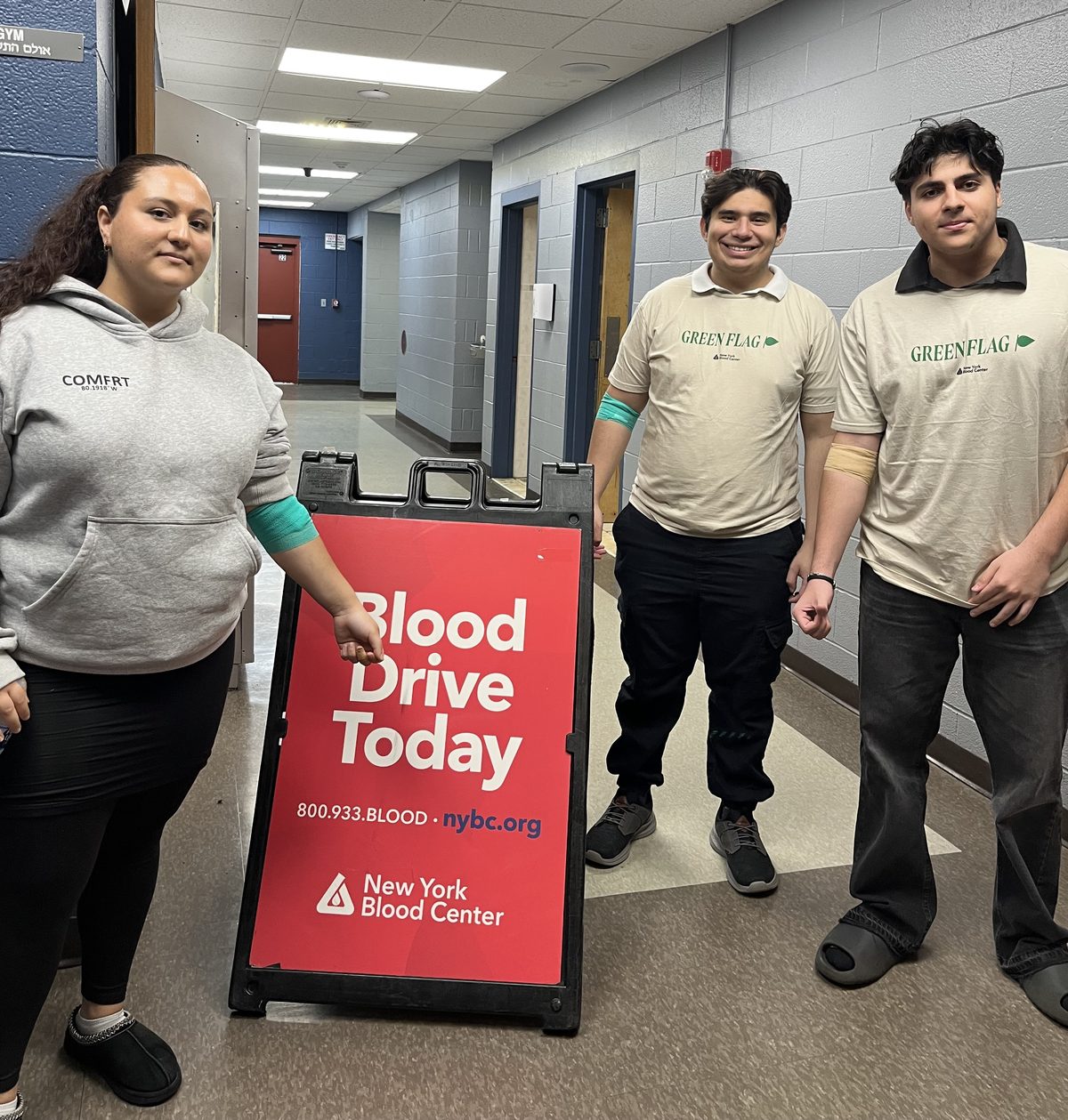 WHHS students hosting a New York Blood Center blood drive at school