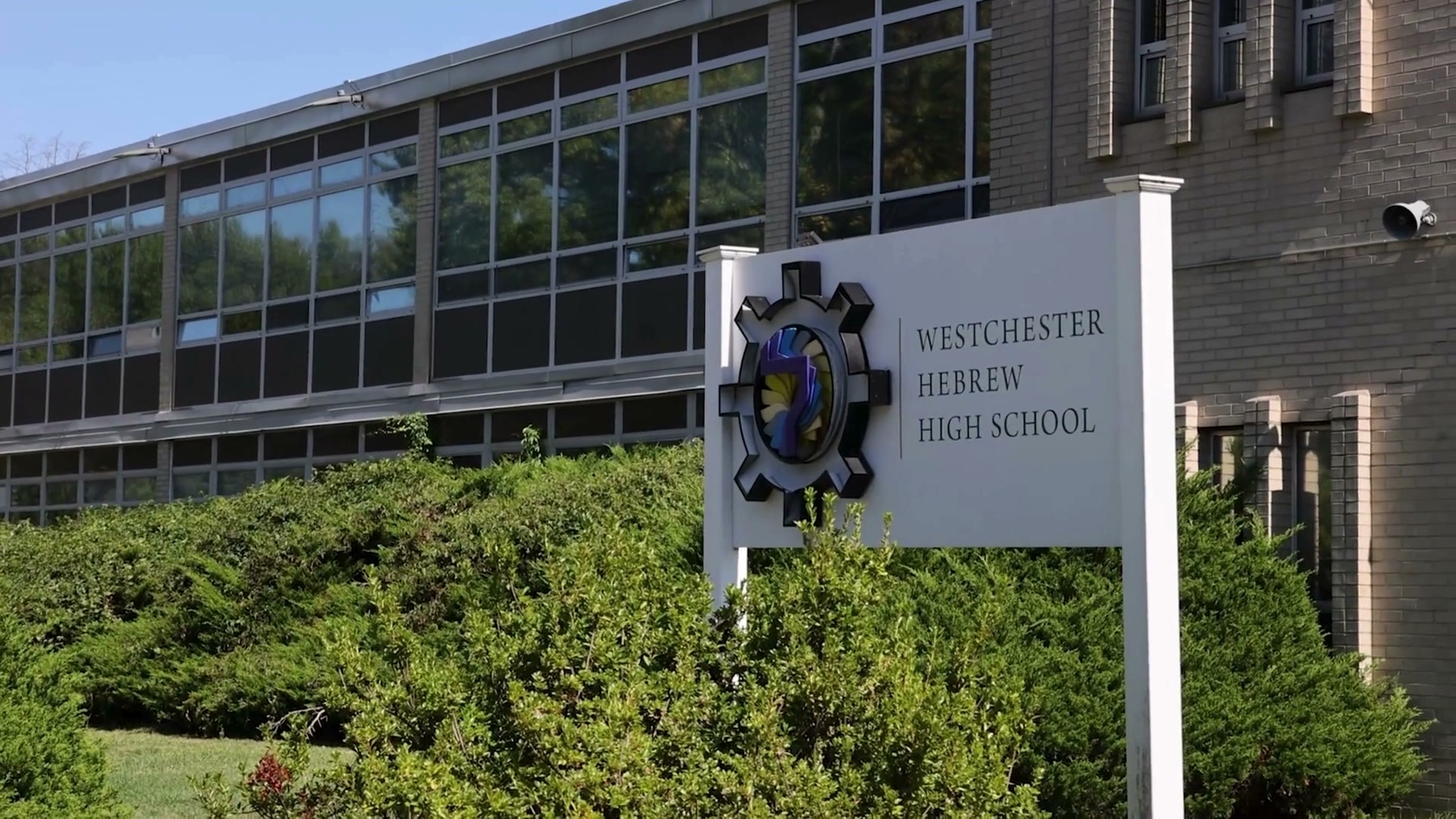 The WHHS campus exterior in Mamaroneck, New York